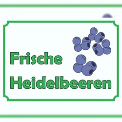 HB-Druck Verkaufsschild Schild Heidelbeeren A3 (297x420mm)