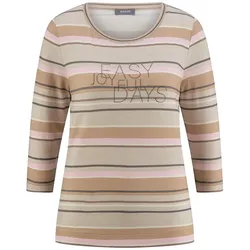 Rundhals-Shirt 3/4-Arm BASLER mehrfarbig, 36