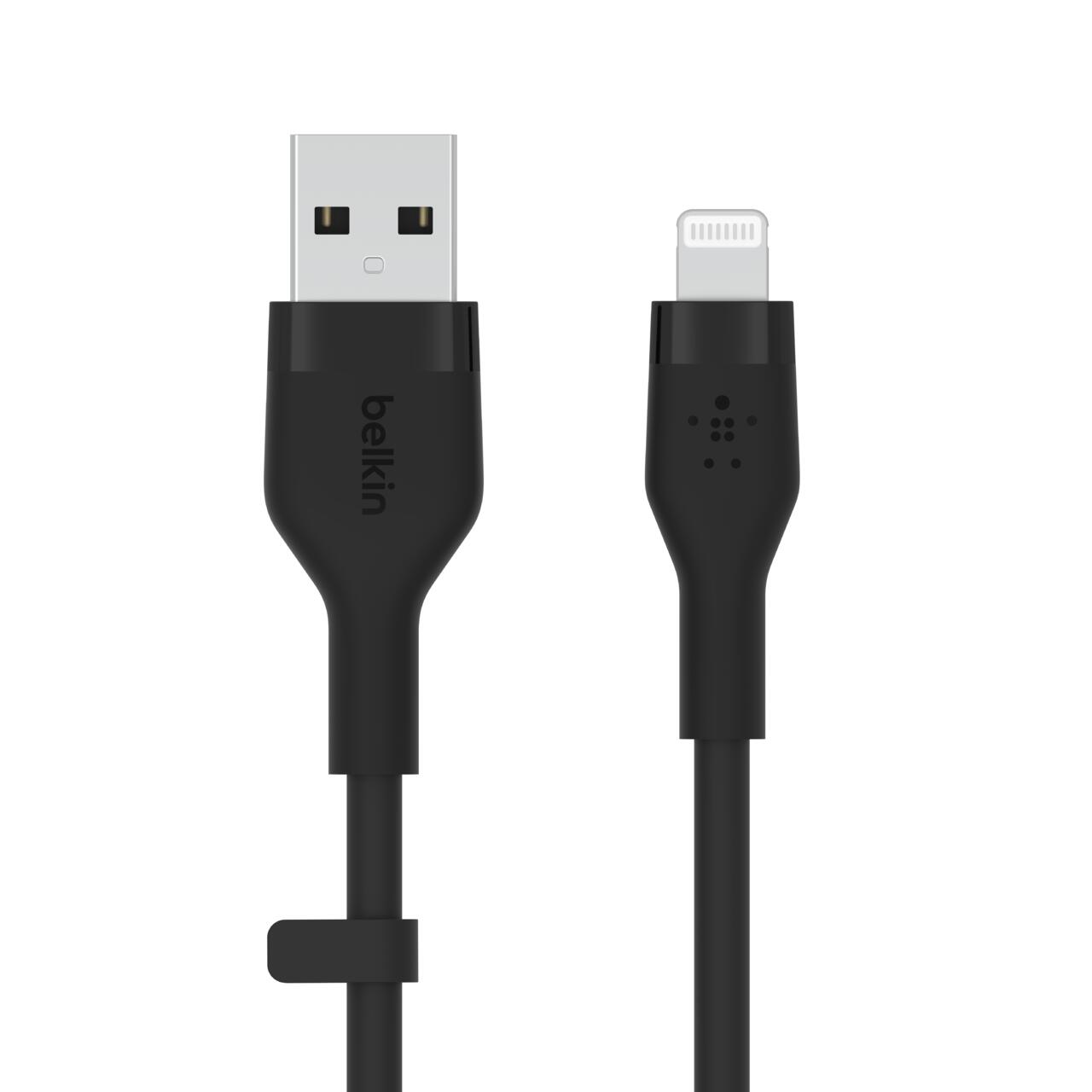 Belkin BoostCharge Flex USB-A Kabel mit Lightning Connector (1 m, schwarz) CAA008BT1MBK