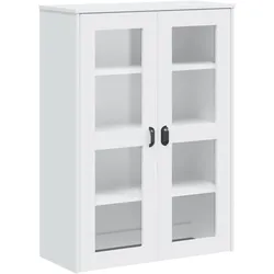 vidaXL Aufsatz für Highboard VIKEN Weiß Holzwerkstoff 374941