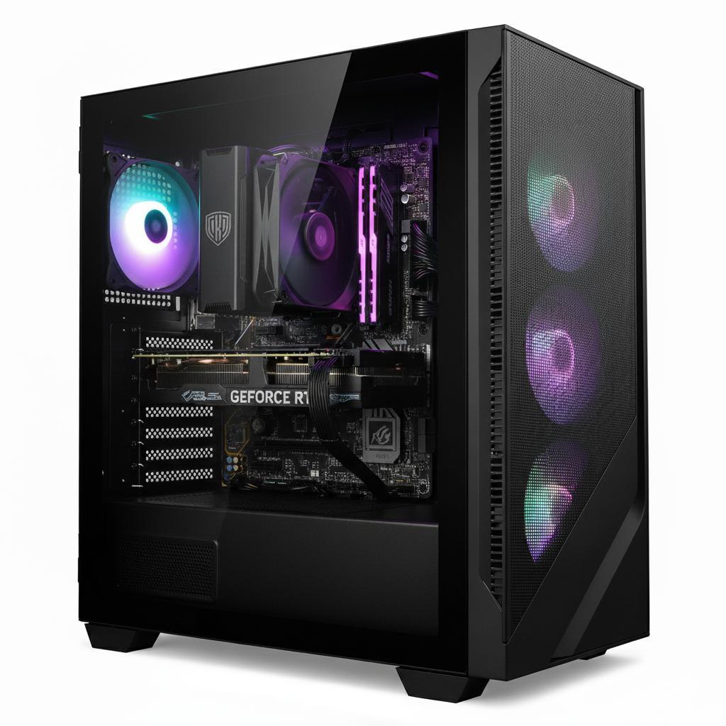 Gaming-PC (Intel Core i9 12900K 16x 5.2 GHz, Nvidia GeForce RTX 5060, 32 GB RAM, 1000 GB SSD, RGB-Tower, W-Lan-Windows 11, Gaming, Gamer)