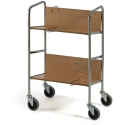 Aktenwagen kurz, max. 75 kg Laminat Farbe: Eiche, Abmaße: 550x340x840 mm