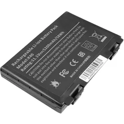 Avizar Akku Asus F52 Ersatz 5200mAh (5200 mAh), Notebook Akku, Schwarz