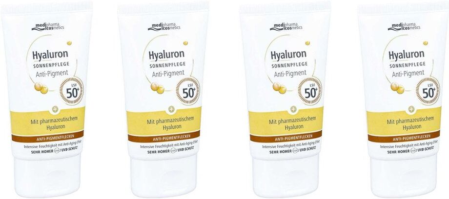 Medipharma Cosmetics Hyaluron Sonnenpflege Gesicht Anti-Pigment & Anti-Age LSF 50
