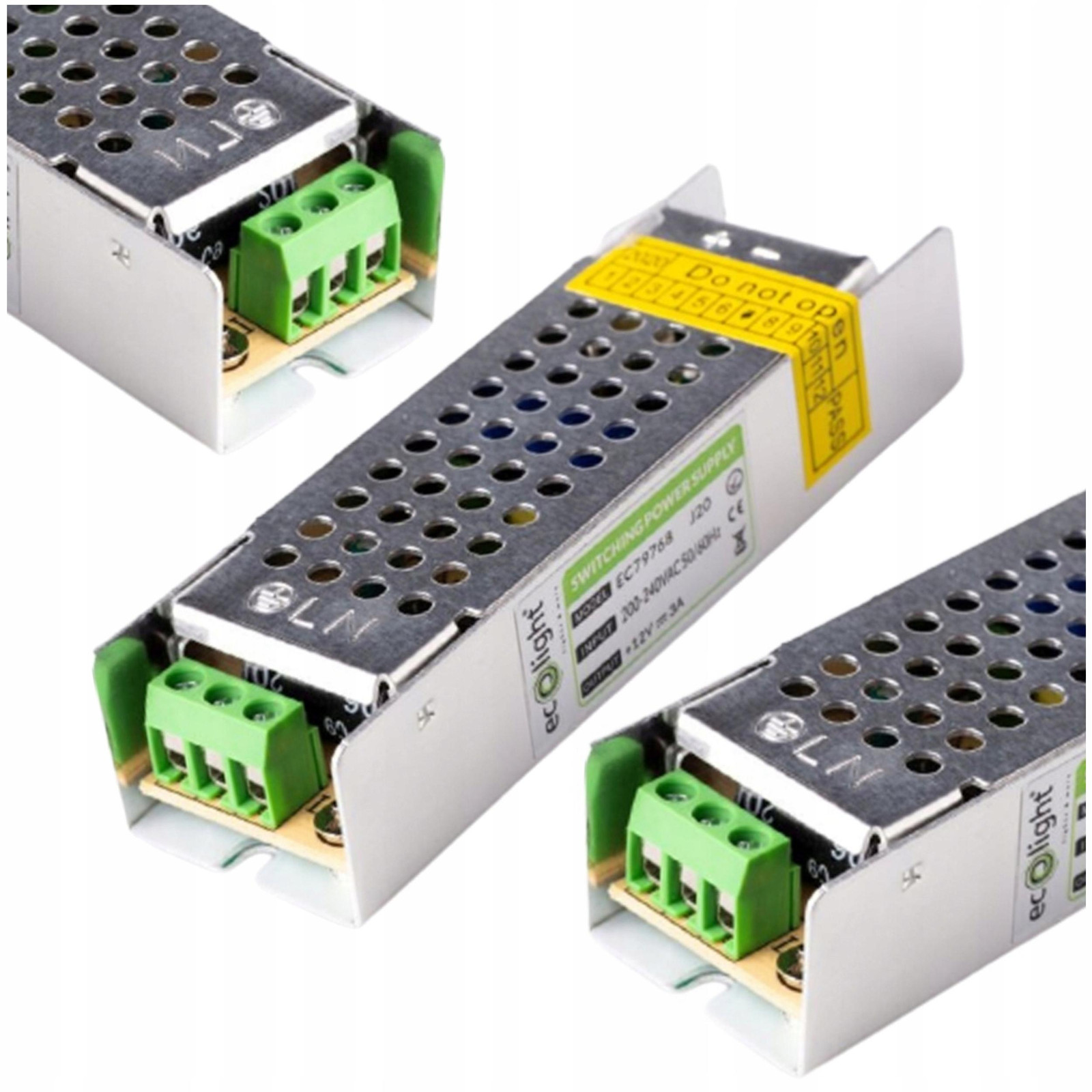 Eco Light LED-voeding 36W 12V modulaire transformator 3A IP20 voor LED-strips en armaturen