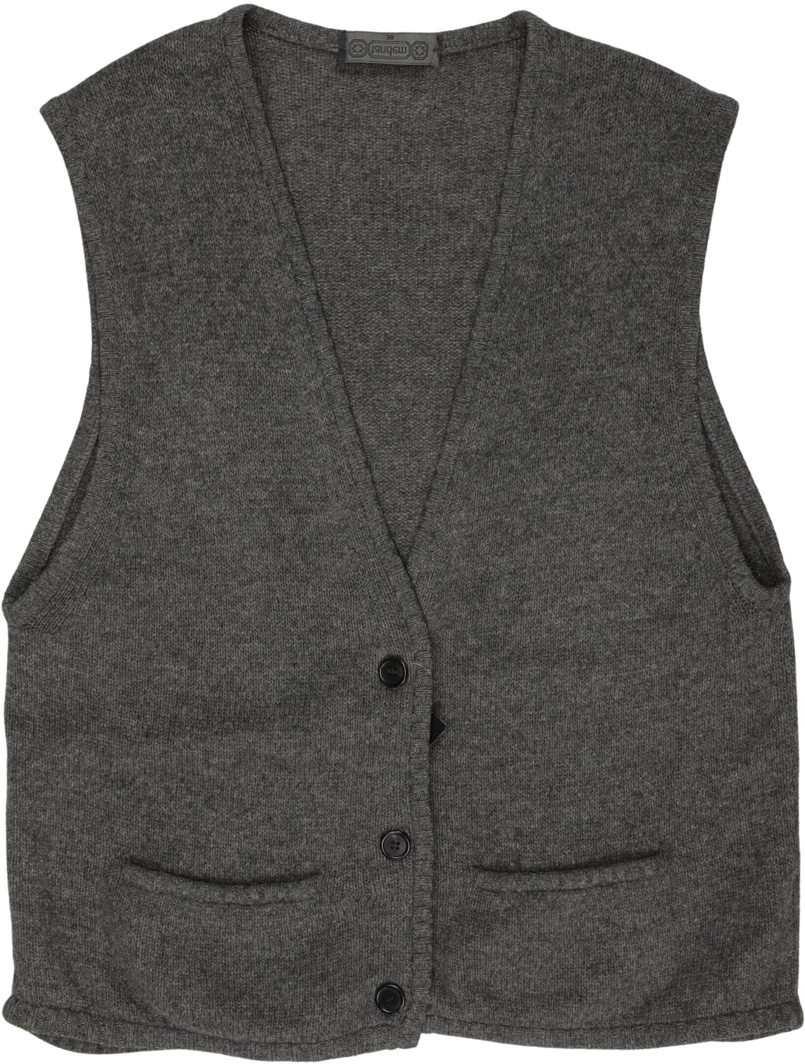 Tandem Damen Weste, Grau, Gr. EU 32 (IT 38), Schurwolle - Second Hand