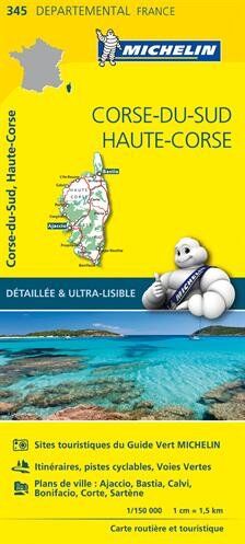 Collectif Michelin - Carte Corse-du-Sud, Haute-Corse Michelin - Preis vom 13.10.2026 19:28:25 h