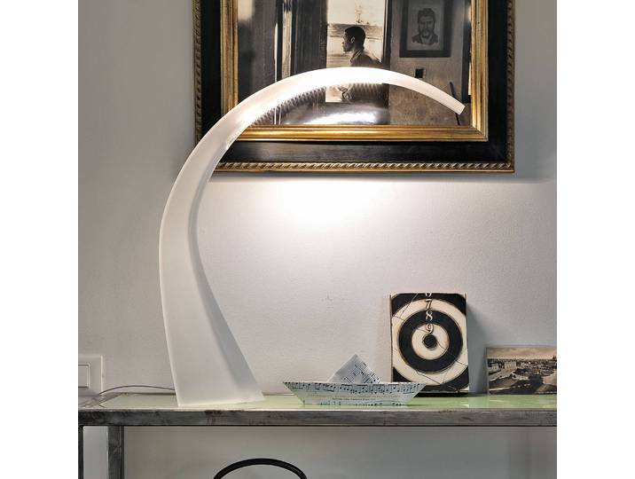 Kartell LED Tischleuchtelampe Taj Mini, klar / transparent, für Wohn- / Esszimmer, Kunststoff, Design