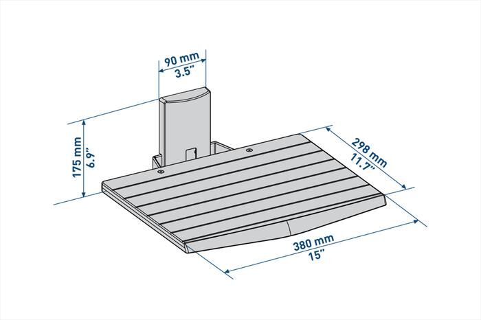 Meliconi Slimstyle Av Shelf-nero