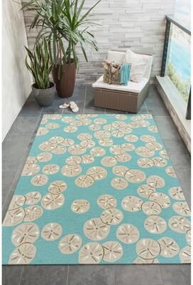 Liora Manne Lush Decor Capri Sea Biscuit Indoor/Outdoor Area Rug