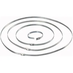 Conrad Components, 546573 127 mm 4.60 mm Silber 10 St. (Kunststoffkabelbinder, 127 mm, 10 Stk.)