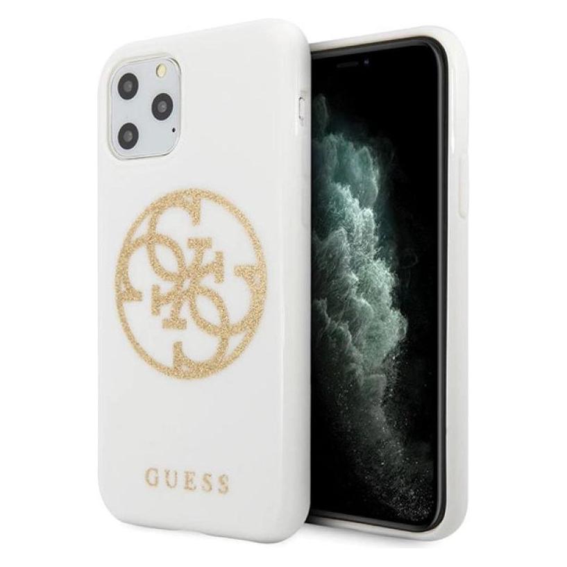 Guess Hard Cover 4G Glitter Circle (Apple iPhone 11 Pro Max) (GUHCN65TPUWHGLG)