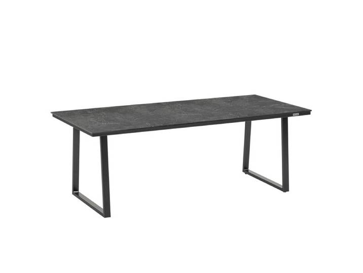 Kettler Skate Low Dining Gartentisch 220x95cm Aluminium/HPL Dunkelgrau