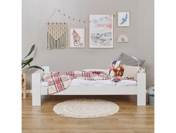 Einzelbett Pure 90 x 200cm Weiß