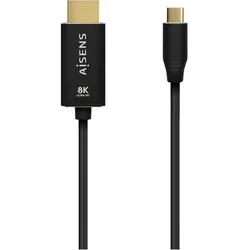 Aisens Adaptador USB-C A HDMI 8k 60hz 2m Negro, Router, Schwarz