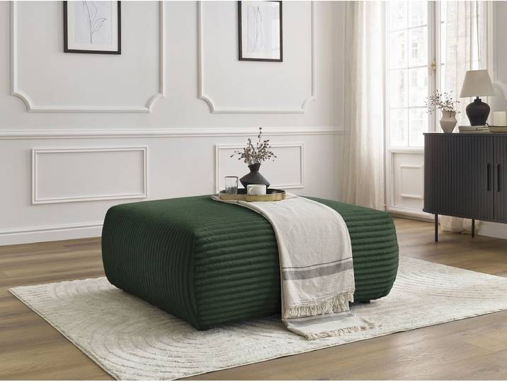 Pouf LUCIEN gros côtelé doux