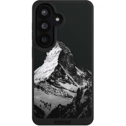 Nivocase Handyhülle für Samsung Galaxy S26 Hülle NIVOpure Case Schwarz Alpspitze Berg Schnee (Samsung Galaxy S26), Smartphone Hülle, Schwarz