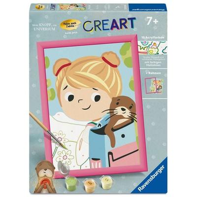 Ravensburger CreArt - Tilli & Otti - Malen nach Zahlen für Kinder ab 7 Jahren vom Kinderbuch 'Mein Knopf, ein Universum' von Carmushka