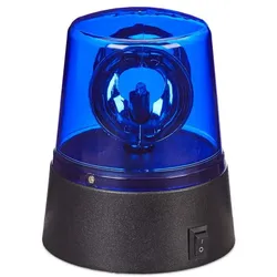 Relaxdays LED Blaulicht Blau,Schwarz