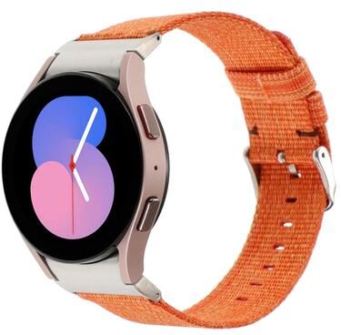 Everyday Crate Samsung Galaxy Watch 6 5 Pro Nylon Watch Band Adjustable Canvas Watch Strap orange