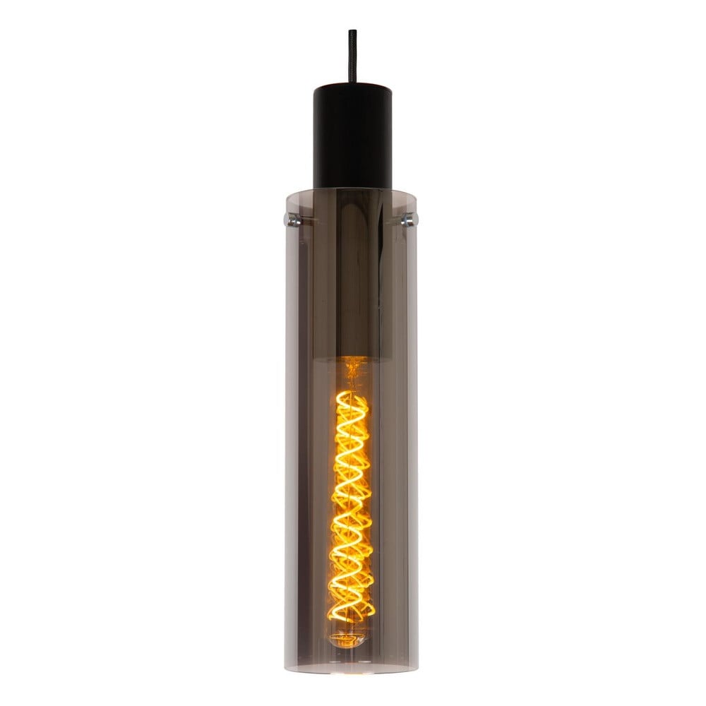 Lucide Orlando Hanglamp - 3-lichts - Grijs - Glas - Ø 32 cm