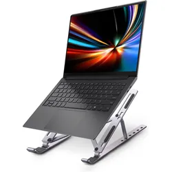 Urban Factory Ergo Notebook-Ständer Aluminium, Notebook Ständer, Silber
