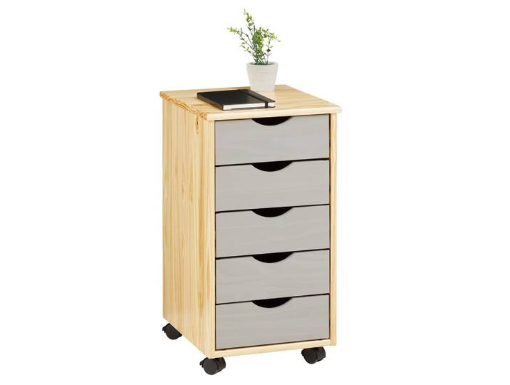 ROLLCONTAINER LAGOS natur/grau