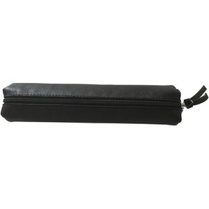 Clairefontaine Federmäppchen 410001C slim, Schlamperetui, aus Lammleder, schwarz