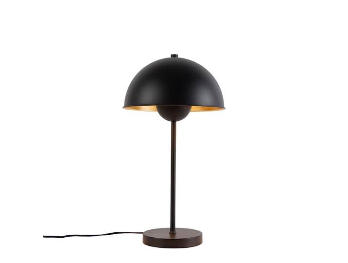 Lampe de table rétro noire avec or - Magnax