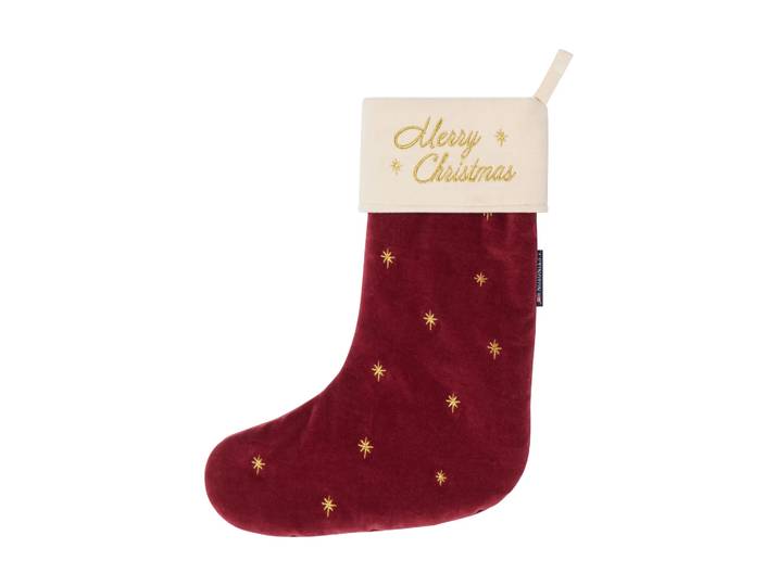 Lexington Chaussette de Noël velvet Lexington Red, 45 cm