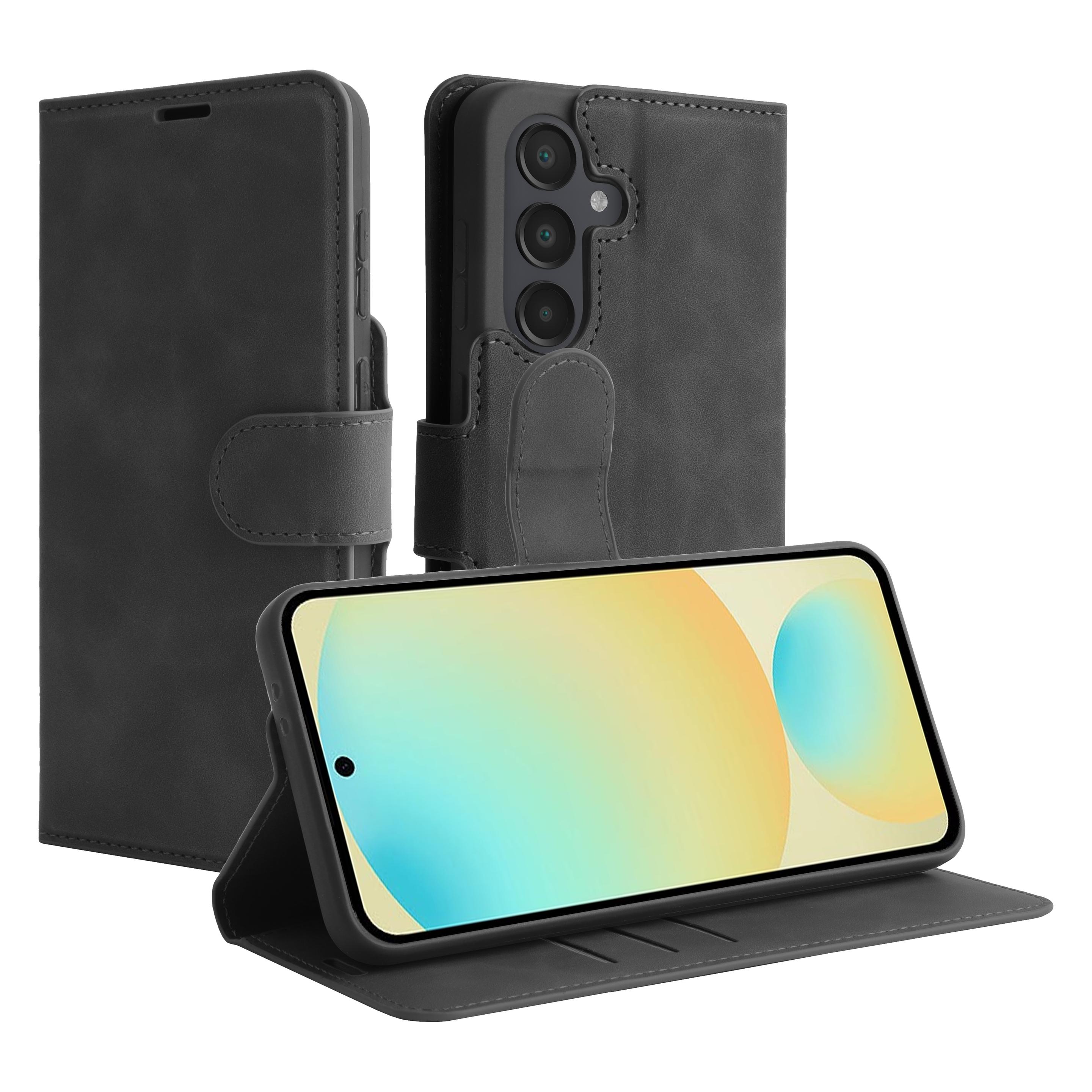 Just in Case Pu-Leder Book Hülle Schwarz Samsung Galaxy A26 5G (Samsung Galaxy A26) (8505088)