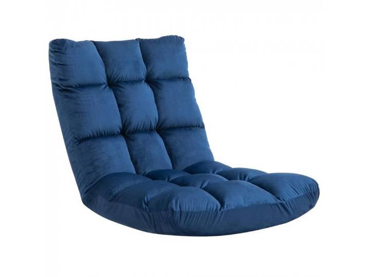 Fauteuil convertible - MYCOCOONING - Nawel - Bleu roi - Convertible en chaise longue et lit d'appoint