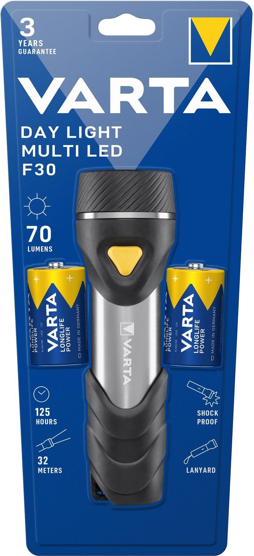 LED Taschenlampe VARTA "Day Light Multi", schwarz, Mobilleuchten, LED Taschenlampe schwarz Einheitsgröße