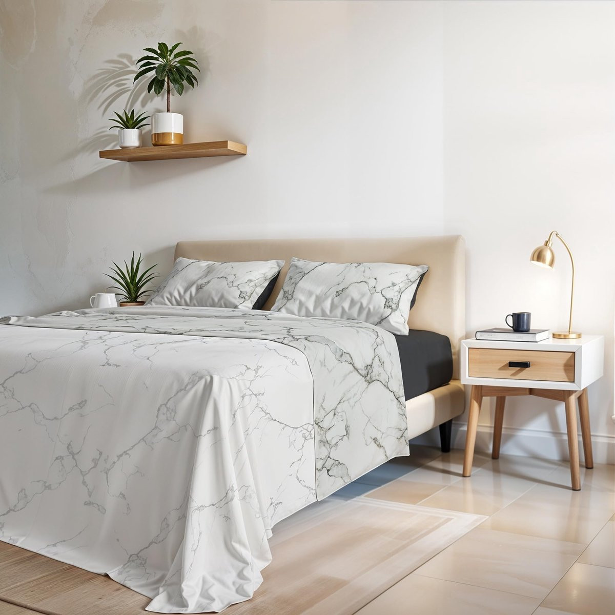 Omgoods Fashion Beddengoedset Marble, 2-delig