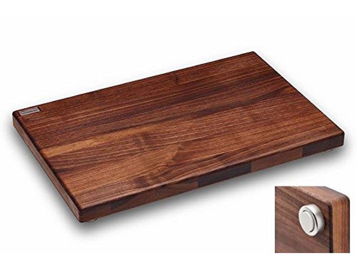 Schneidboard Nussbaum - Design Schneidebrett Aus Massivem Holz - Made in Germany - 45x29x3,8 cm