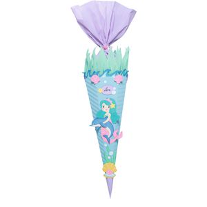 Ursus Schultüte 9850035, Nixe, Bastelset, für Mädchen, eckig, 68 cm