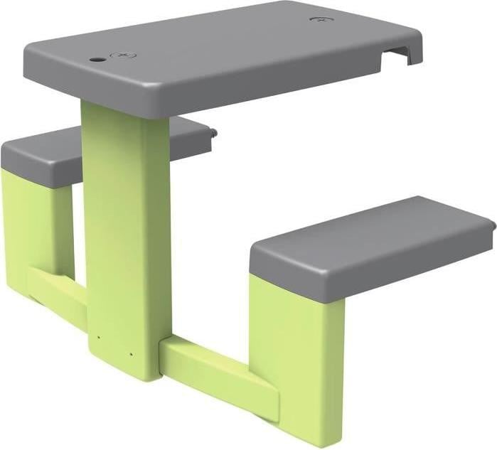 Smoby Life Picknicktafel met 2 bankjes voor kinderen, UV-bestendig en gemaakt van gerecycled materiaal