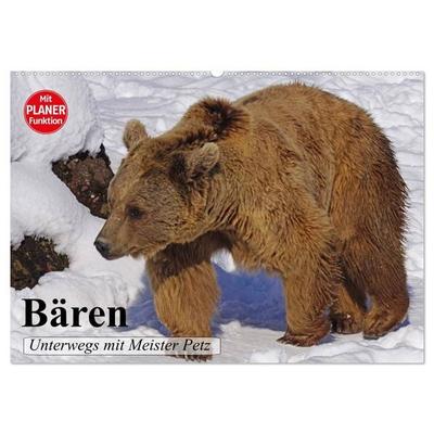 Bären. Unterwegs mit Meister Petz (Wandkalender 2027 DIN A2 quer), CALVENDO Monatskalender