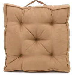 Gözze Boxkissen Darco (gefüllt) caramel 40x40x7 cm