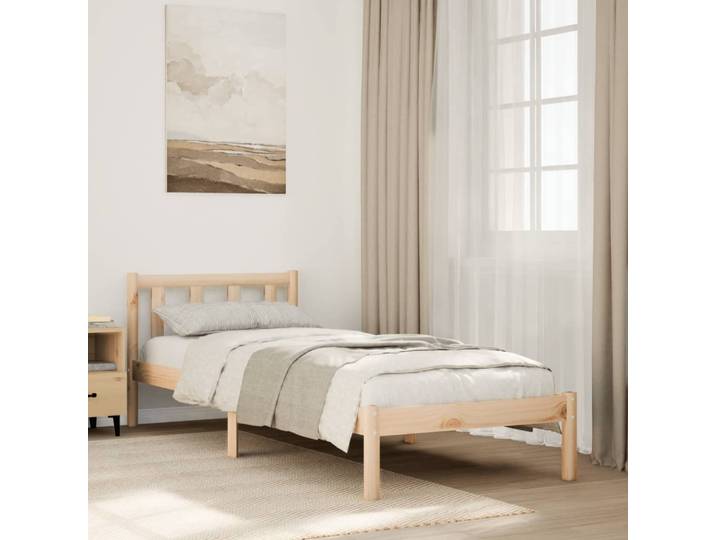vidaXL Massivholzbett Extra Lang ohne Matratze 80x220 Kiefernholz