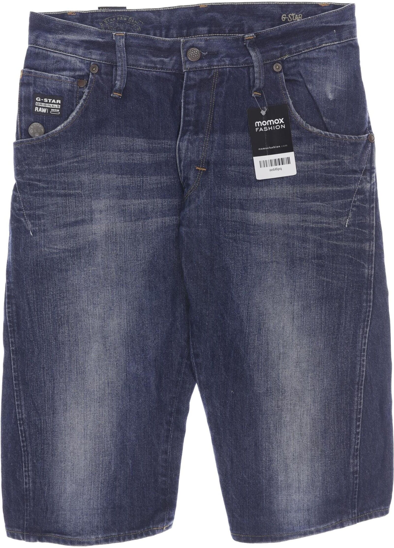 G Star RAW Herren Shorts, Blau, Gr. W30, Baumwolle - Second Hand
