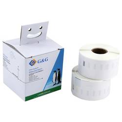 G&G Etiketten Kompatibel ersetzt DYMO 99012, S0722400 36 x 89 mm Thermodirekt Papier Weiß 520 St. Permanent haftend Adress-Etiketten BM-D-G-99012
