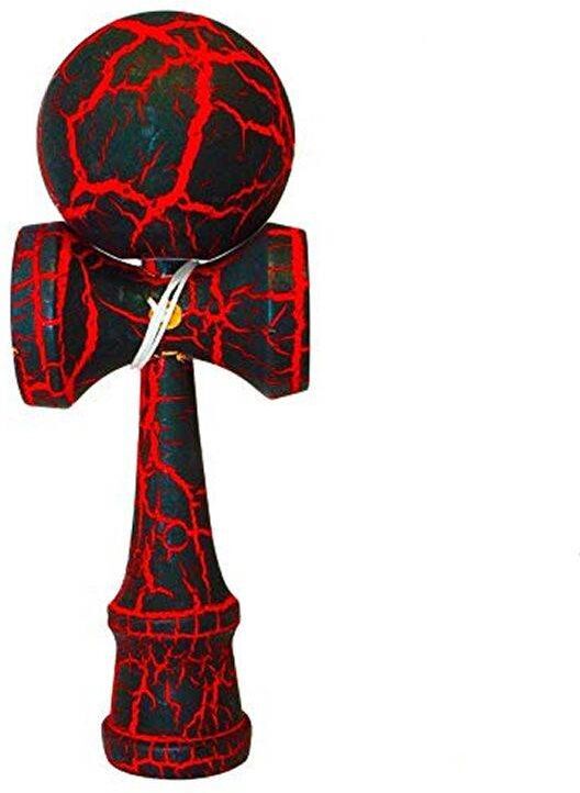 Loisirs Nouveaux Kendama Crackle Rouge - Boule 6 cm