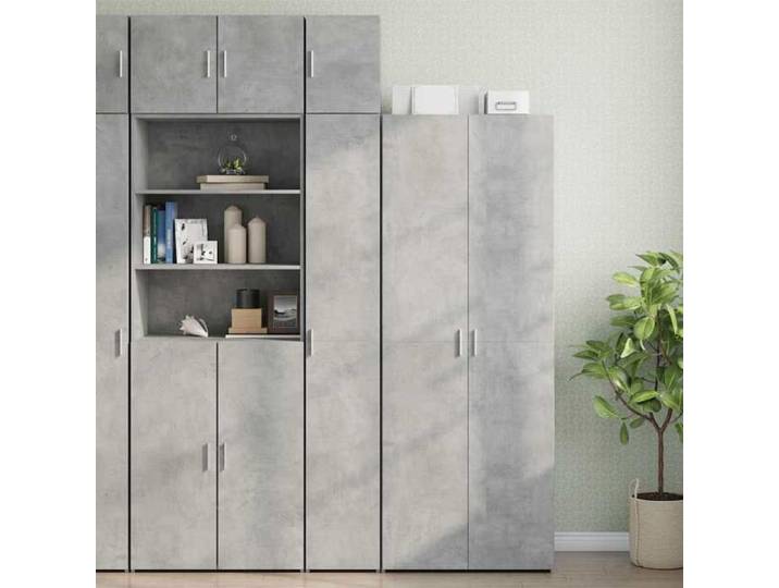 Gris Armoire de rangement mince gris béton 30x42 5x225 cm - Meuble Rangement LV28694