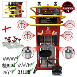 KS Tools Druckluft-Stand-Federspanner mit Doppel-Zylinder inkl. Adapterplatte - 500.8815