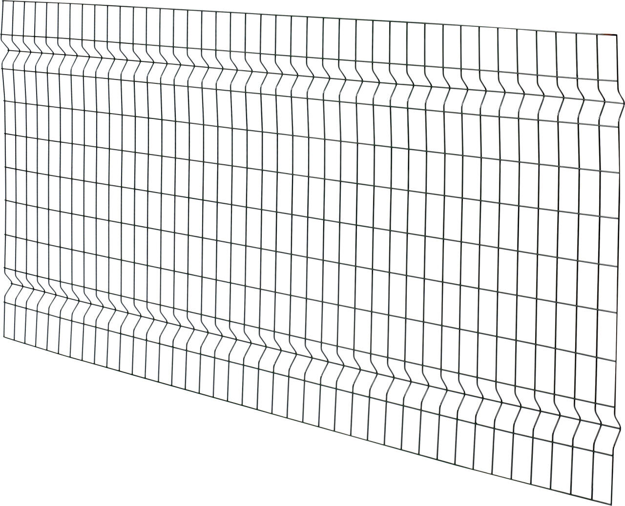 Floraworld Einstabmatten-Zaun Standard 3D 200 x 100 cm anthrazit