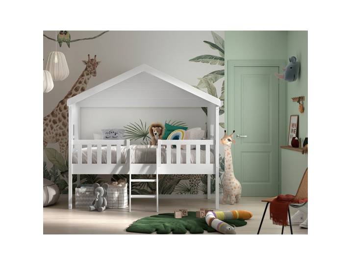 Hausbett Weiß ca. 90x200 cm
