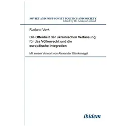 Die Offenheit der ukrainischen Verfassung für das Völkerrecht und die europäische Integration, Fachbücher von Ruslana Vovk