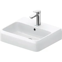 Duravit Collection One Aufsatzwaschtisch, 500x420mm, mit Überlauf, Unterseite geschliffen und glasiert, 2382500027, Farbe: 1 Hahnloch