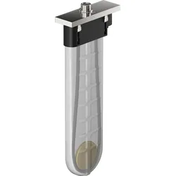 Hansgrohe sBox square Axor chrom - Wannenrandset mit Schlauchbox, Brauseschlauch und Rosette, DN15, leise, leichtgängig, geschützt, max. Ausziehänge 1,45 m